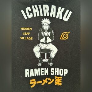 Ichiraku Black Hoodie with Ramen Shop Design
